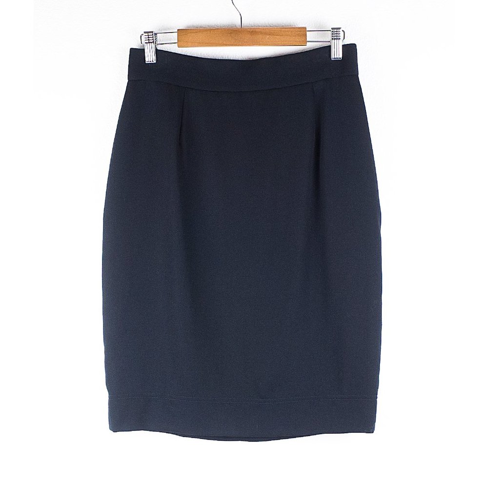 Vintage Moschino Cheap and Chic Wool Skirt Black 10